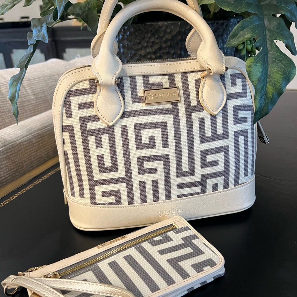 Spartina Top Handle Bag & Matching Wallet NWOT Never Carried